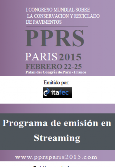 Exclusivo para Costa Rica, Nicaragua, Panamá, Honduras y El Salvador. PPRS Paris 2015, patrocinado por Lanamme UCR