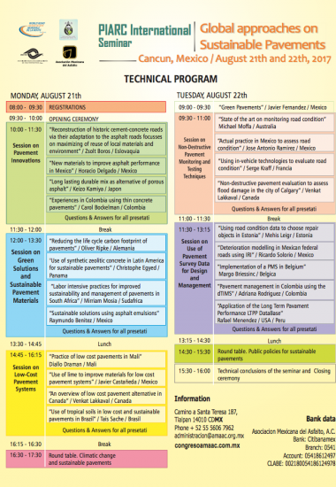 Seminario Internacional PIARC