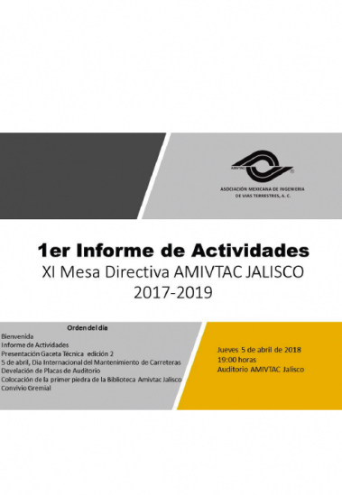 Primer informe de actividades de AMIVTAC Jalisco