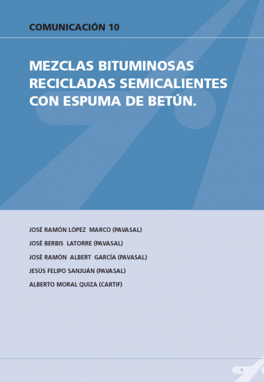 Ecodiseño de mezclas bituminosas: una mezcla semicaliente con betún mejorado con polvo de neumático y árido reciclado fabricada en una planta de alto rendimiento