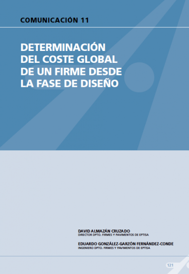 Determinación del coste global de un firme desde la fase de diseño.