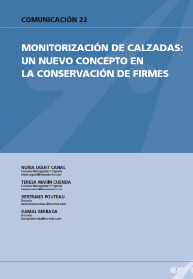 Monitorización de calzadas: un nuevo concepto en la conservación de firmes