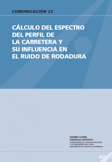 Cálculo del espectro del perfil de la carretera y su influencia en el ruido de rodadura