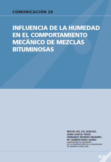 Influencia de la humedad en el comportamiento mecánicos de mezclas bituminosas