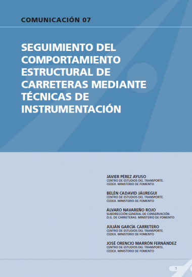 Seguimiento del comportamiento estructural de carreteras mediante técnicas de instrumentación