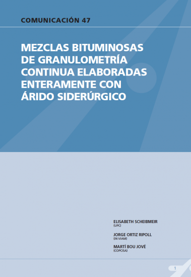 Mezclas bituminosas de granulometría continua elaboradas enteramente con árido siderúrgico