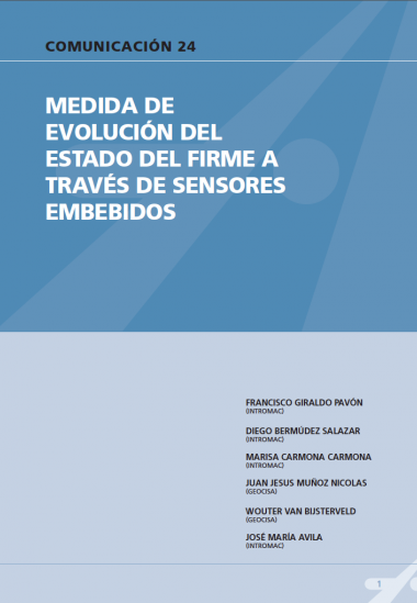 Medida de evaluación del estado del firme a través de sensores embebidos.