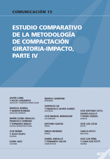 Estudio comparativo de la metodología de compactación giratoria-impacto, parte IV