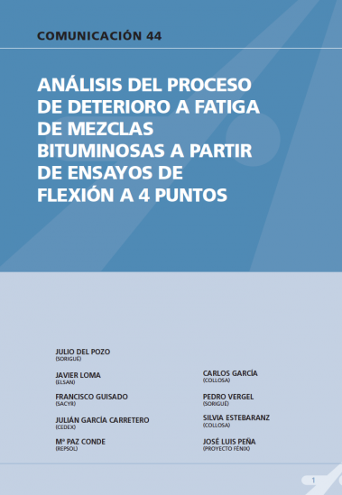 Análisis del proceso de deterioro a fatiga de mezclas bituminosas a partir de ensayos de flexión a 4 puntos