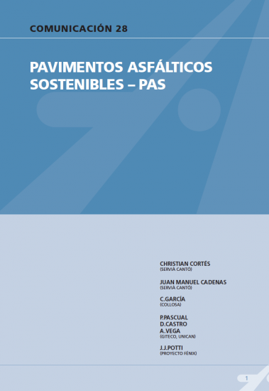 Pavimentos asfálticos sostenibles – Pas.