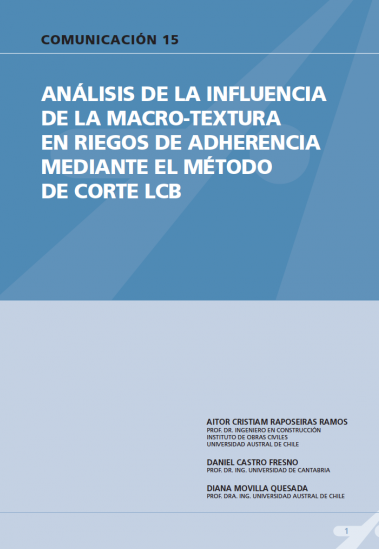 Análisis de la influencia de la macrotextura en riegos de adherencia mediante el método de corte LCB