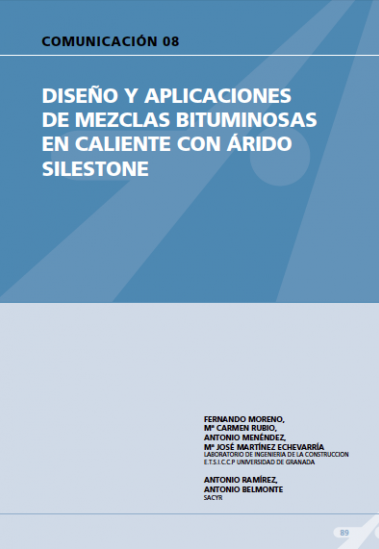 Diseño y aplicaciones de mezclas bituminosas en caliente con árido Silestone.