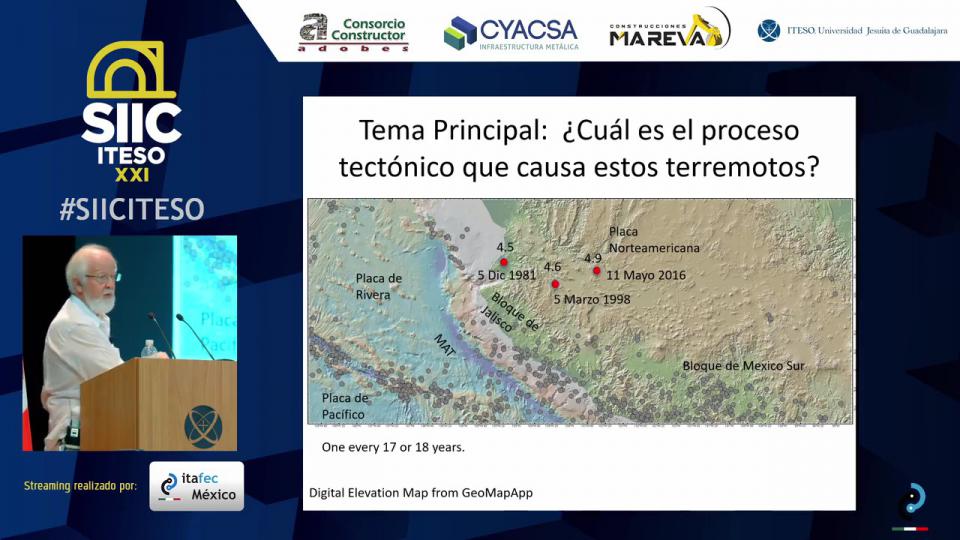 La tectónica del Oeste de México y su relación sísmica con Guadalajara