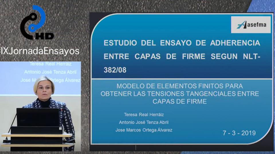 Modelo de elementos finitos para obtener las tensiones tangenciales entre capas de firme