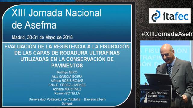 Evaluación de la resistencia a la fisuración de las capas de rodadura ultrafinas utilizadas en la conservación de pavimentos