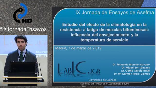 Estudio del efecto de la climatología en la resistencia a fatiga de mezclas bituminosas: influencia del envejecimiento y la temperatura de servicio