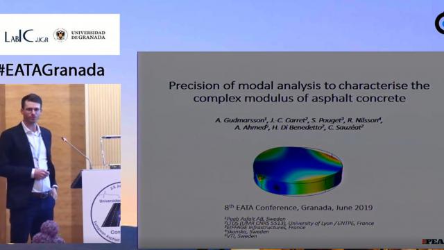 Precision of modal analysis to characterize the complex modulus of asphalt concrete